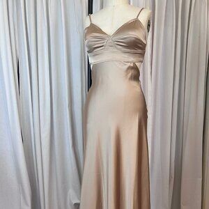 House of Harlow Satin Corset Maxi Dress